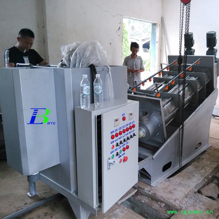 叠螺式污泥脱水机 叠螺脱水机 固液分离设备厂家 海藻浆液分离设备图2