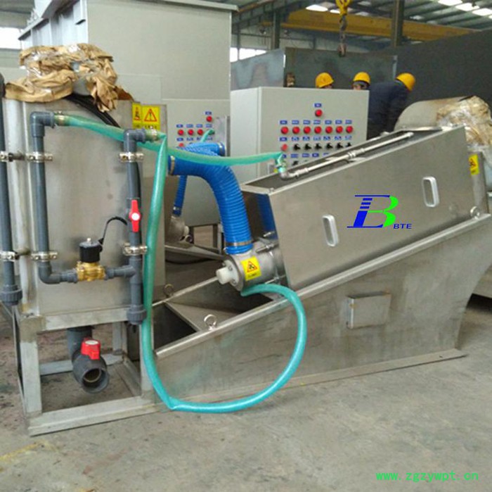 叠螺式污泥脱水机 叠螺脱水机 固液分离设备厂家 海藻浆液分离设备图7