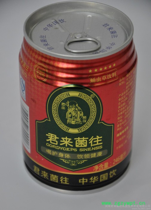 君来菌往虫草茶, 蛹虫草凉茶,红罐无糖饮料图3