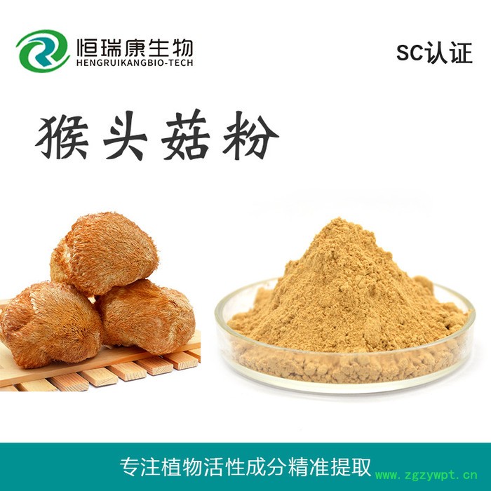 恒瑞康SC工厂 猴头菇粉 猴菇粉 食品原料 1KG起批 现货  生产厂家 资质齐备 出口可商检图4