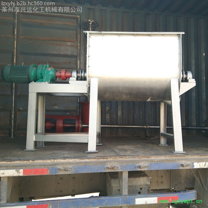 不锈钢卧式搅拌机 全自动干粉砂浆混合设备 石膏粉腻子粉瓷砖胶搅拌机图7