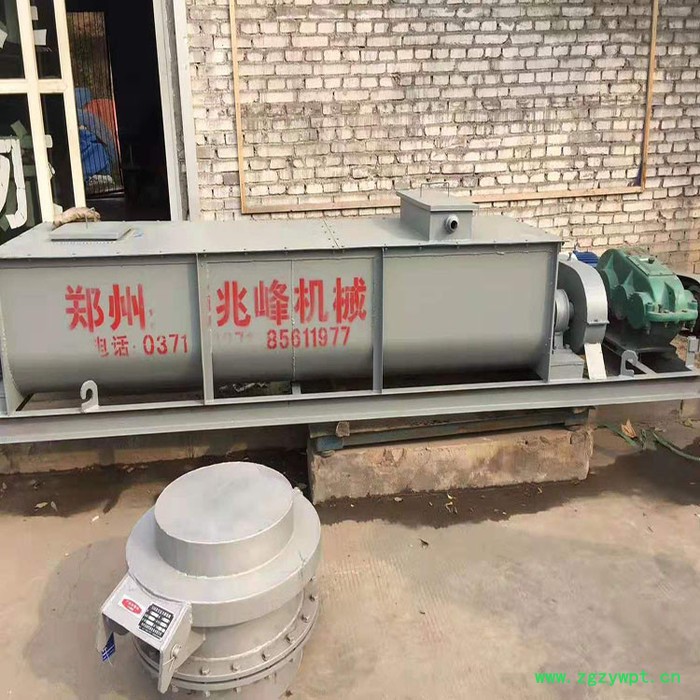 兆峰供应双轴加湿搅拌机  石膏粉加湿搅拌机 SJ400型双轴加湿搅拌机 双轴卧式搅拌机 性能稳定图3