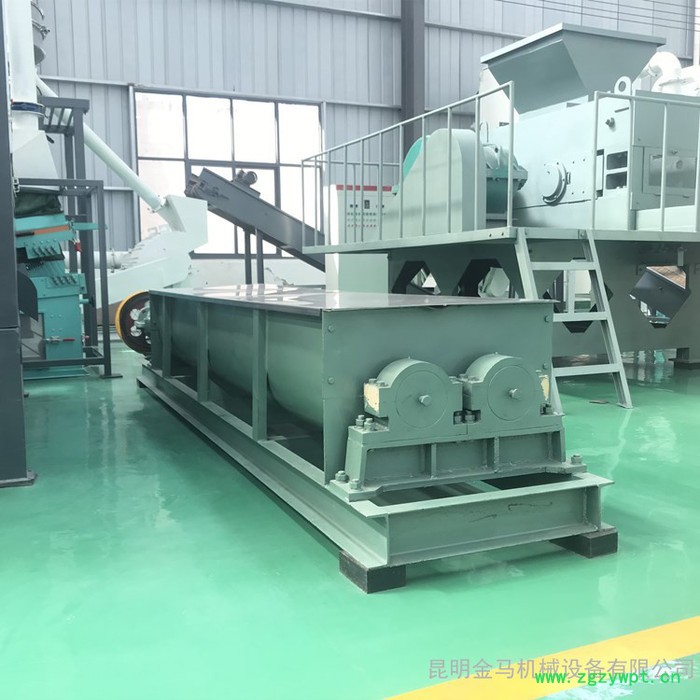 粉尘加湿器 干粉混合单双轴搅拌机 卧式双轴加湿搅拌机 石膏粉搅拌机 昆明金马机械图5