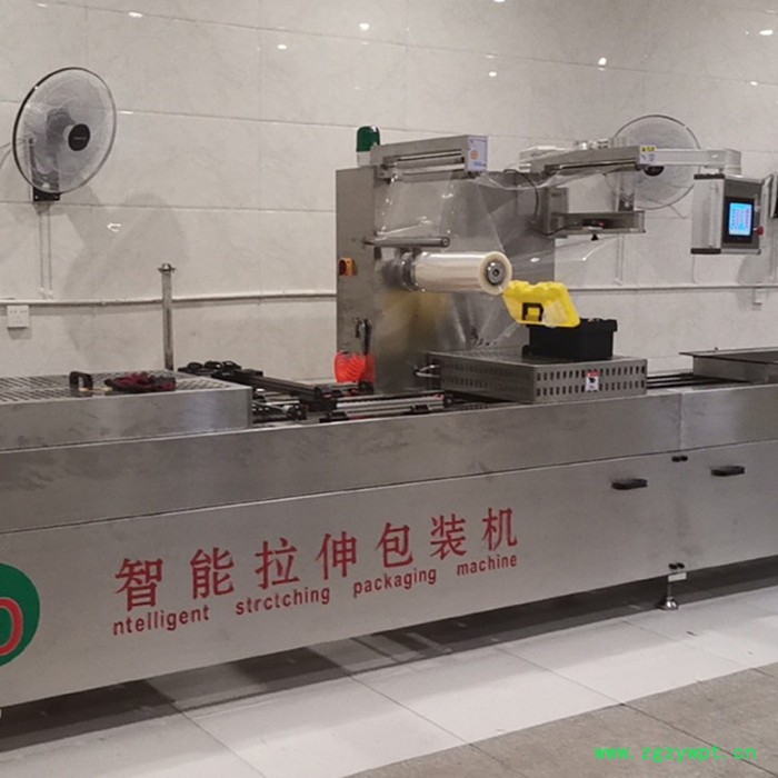 康瑞达 小型拉伸膜包装机 牛肉干全自动真空包装机 阿胶糕真空包装机图3
