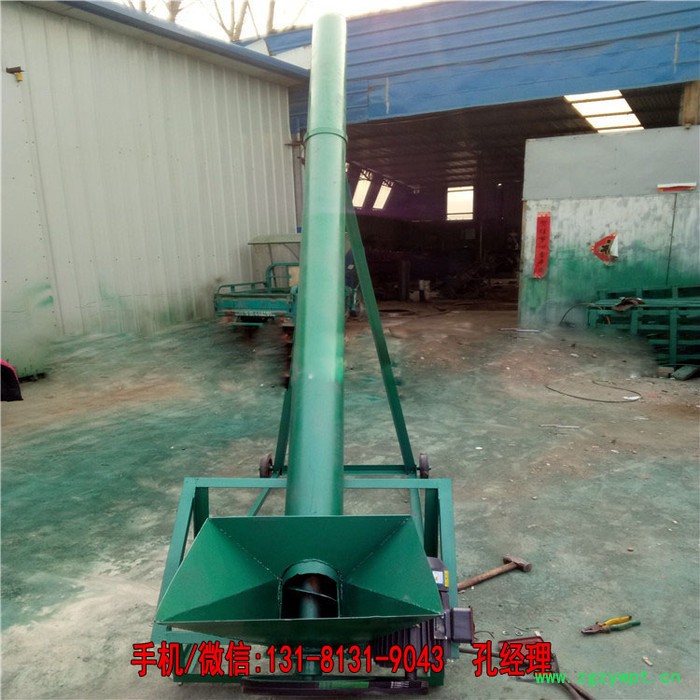 石膏粉装罐垂直管式螺旋提升机 大管径输送量沙子 水泥装车提升机图7