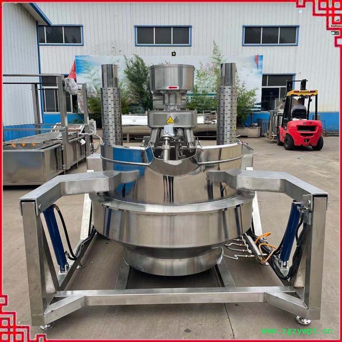 众惠100L  全自动不锈钢阿胶熬制锅 奶枣搅拌机 凤梨馅料炒制机图7