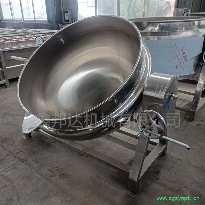 鑫邦达XBD-200燕窝粥不锈钢搅拌夹层锅 商用阿胶电加热搅拌设备 火锅酱料夹层锅图3