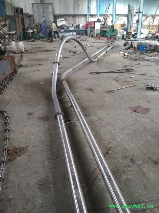 定做钙粉装 配变向 转弯式管链送料机  石膏粉吨包投料   管链式输送机 六九 管链输送机图2