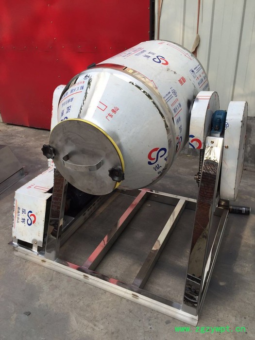 标诚机械制造厂**50公斤腰鼓式干粉搅拌机不锈钢拌种机中药粉石粉颗粒饲料混合机 腰鼓式搅拌机图4