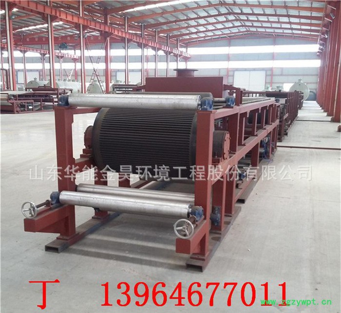 电厂脱硫石膏粉10平方橡胶带式真空过滤机 污泥脱水设备