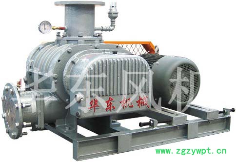 甘肃石膏粉风机**，石灰石料仓气化罗茨风机价格图3