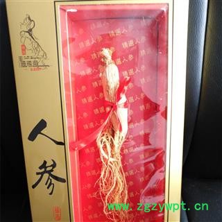 人参 无硫生晒参盒装单支重20-25克精美礼盒 产地 吉林省白山市抚松县图3