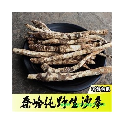 陕西秦岭野生南沙参特级无硫精选干沙参片沙参条2020新货500g包邮