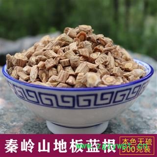 秦岭山地板蓝根中药材板蓝根板蓝根片清热下火板兰根精选无硫1000g图2