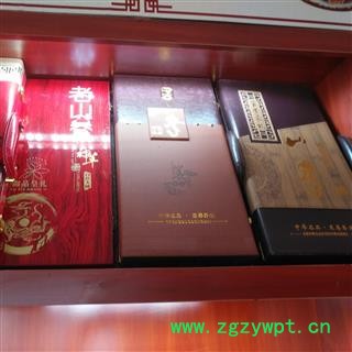安祁名药精装人参 山参礼品盒 木盒以及皮盒图2
