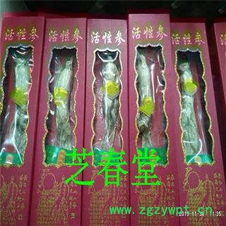 活性人参东北吉林长白山万良整枝人参足龄礼盒装白参图4