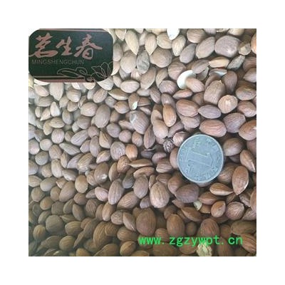 带皮桃仁 山桃仁选货 产地 山东省 茗生春药材总公司 一手货源 7天无理由退换