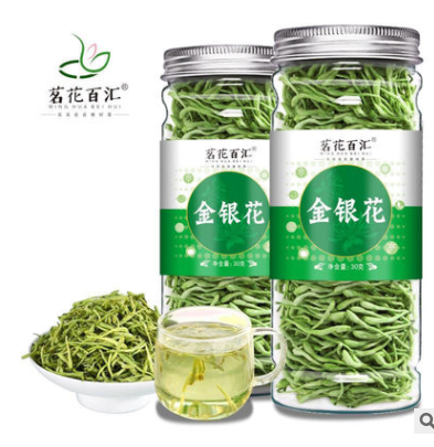 金银花茶封丘金银花花草茶菊花茶蒲公英茶枸杞养生花草茶组合图2