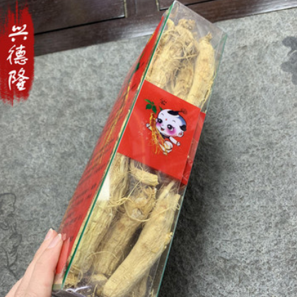 长白山人参500克装 东北生晒人参 整枝白参白全须可代发足33-35支