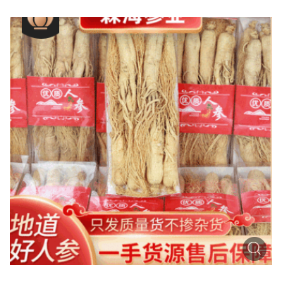 【顺丰发货】长白山人参只发质量货白生晒参白全须东北吉林干人参