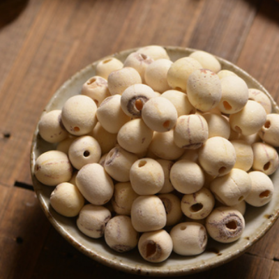 白莲子干 煲汤煮粥无芯白莲子去芯磨皮湘莲子低温烘焙熟莲子