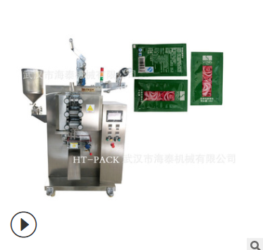 武汉海泰全自动冲剂颗粒包装机 袋装长条咖啡粉包装设备 免费试机图3