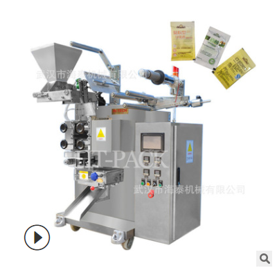 武汉海泰全自动冲剂颗粒包装机 袋装长条咖啡粉包装设备 免费试机