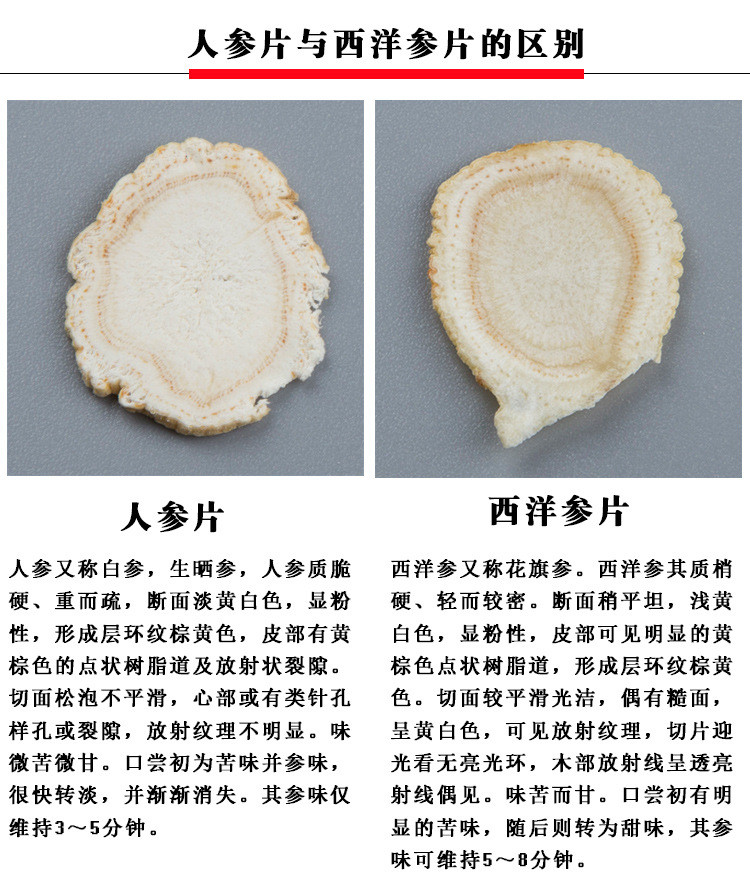 参片菊花枸杞玛卡西洋参枸杞泡酒西洋参片150克