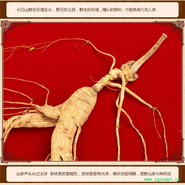 野山参礼盒**林下参20年林下参山参玉竹草菇