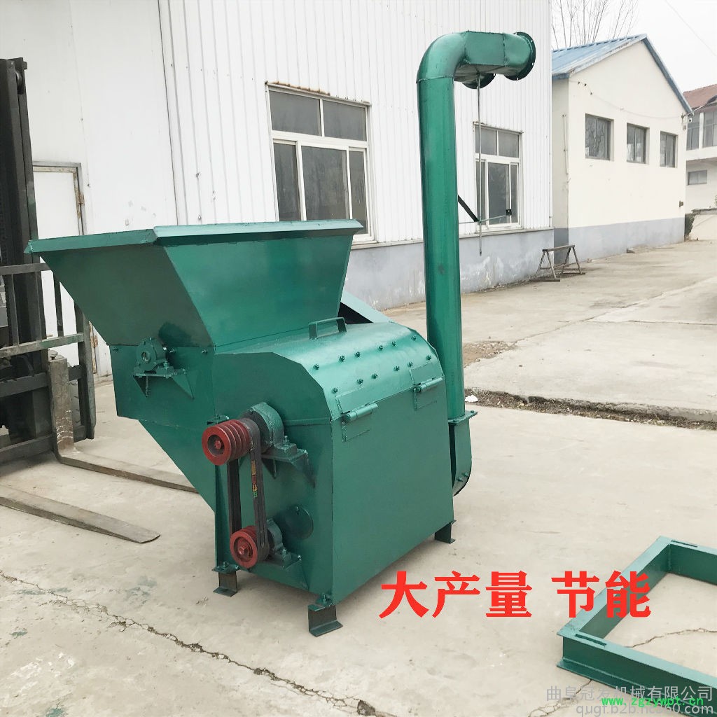 冠发 饲料粉碎机图片 自动进料粉碎机简介 五谷粉碎铡草机