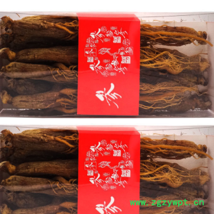 红参整根长白山红参红参可切片打粉人参高丽参人参礼盒图3