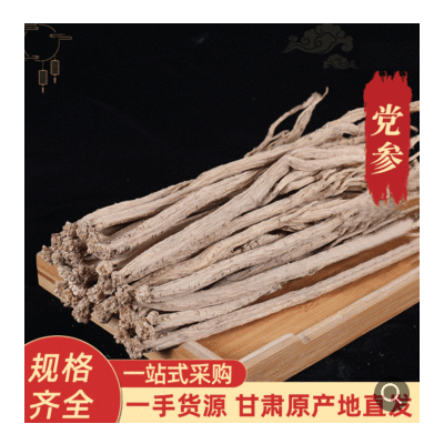 甘肃岷县党参 中药材党参条批发 全干大党参条散装现货500g
