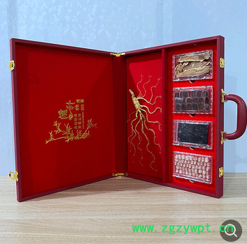 人参鹿茸皮五宝礼盒厂家销售会销礼品年货礼品人参礼盒鹿茸礼盒装图2