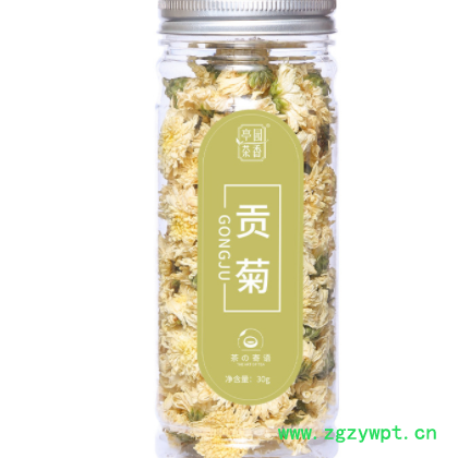 花草茶 菊花茶罐装30g 正宗黄山七月贡菊 白菊花茶一件代发图2