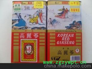 厂家直销 批发新康高丽参 人参 天字六年根 75g