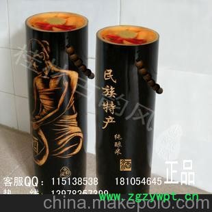 厂家生产供应竹酒瓶、茶叶罐、蜂蜜灌、火罐、蚯蚓筒、竹筒饭钵
