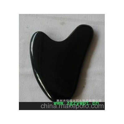 惠州制造 天然砭石 冰岛产地黑曜石 按摩用刮痧板 按摩棒 刮痧片