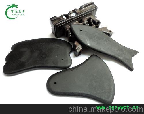 玉石加工批发1-10元 砭石按摩捶 砭石梳子 砭石刮痧板图2