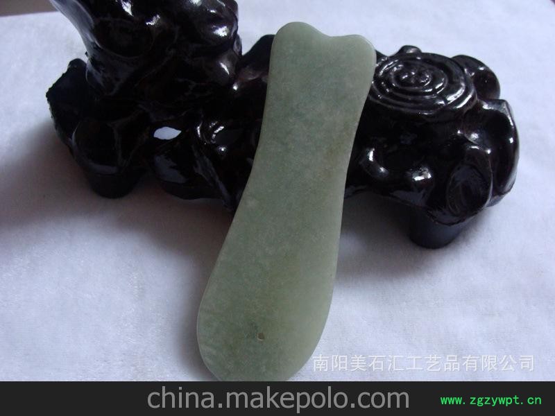美石汇 礼品工艺品东北岫玉-女性必备时尚美容刮痧板图5
