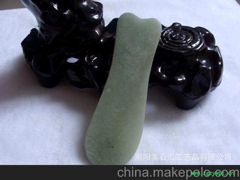 美石汇 礼品工艺品东北岫玉-女性必备时尚美容刮痧板图2