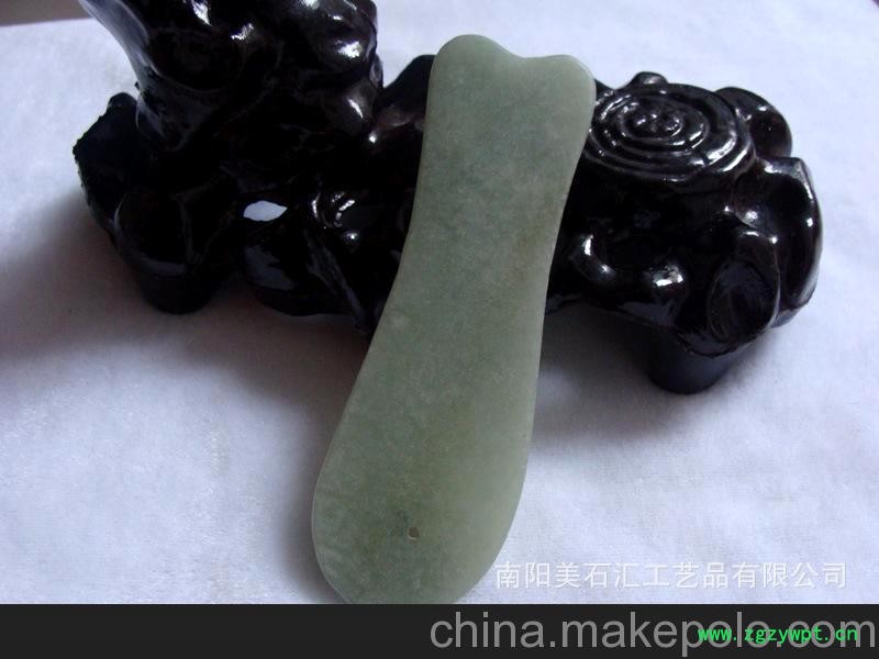 美石汇 礼品工艺品东北岫玉-女性必备时尚美容刮痧板图3