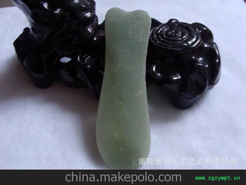 美石汇 礼品工艺品东北岫玉-女性必备时尚美容刮痧板图4