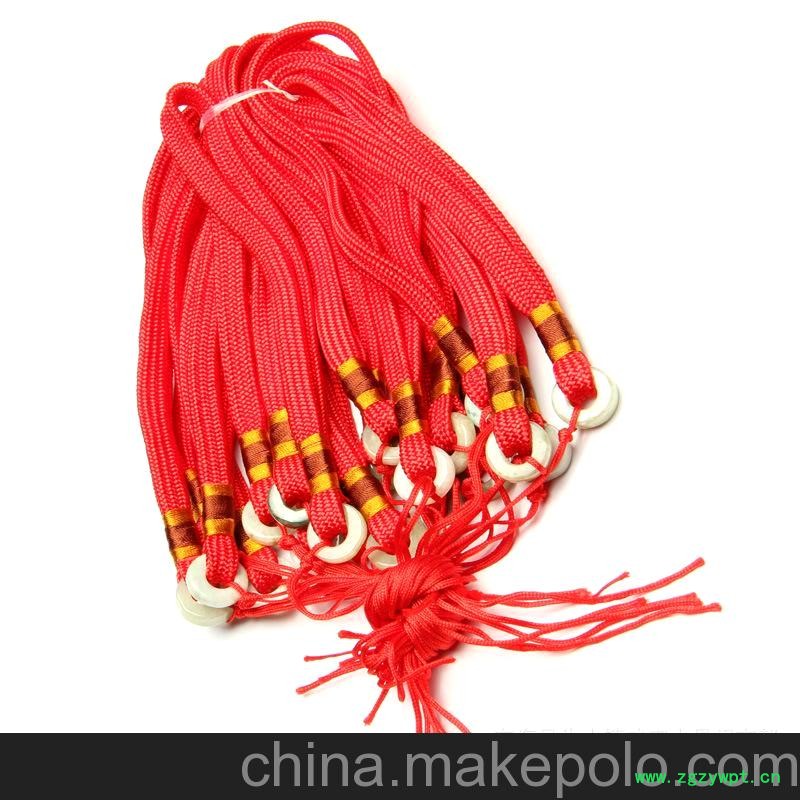 东海水晶 供应批发天然翡翠挂件绳 玉佩梳子刮痧板挂绳半成品配件图2