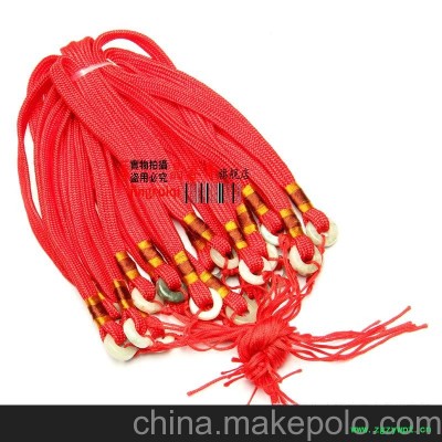 东海水晶 供应批发天然翡翠挂件绳 玉佩梳子刮痧板挂绳半成品配件