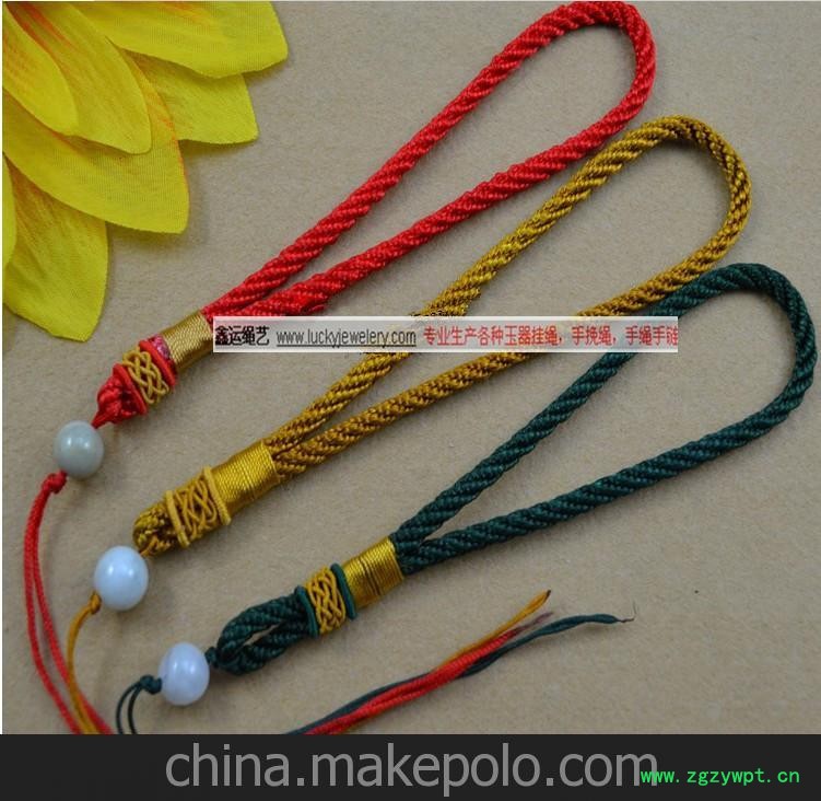 抄底价高端线材手工编织黑色墨绿色枣红色挂绳刮痧板图2