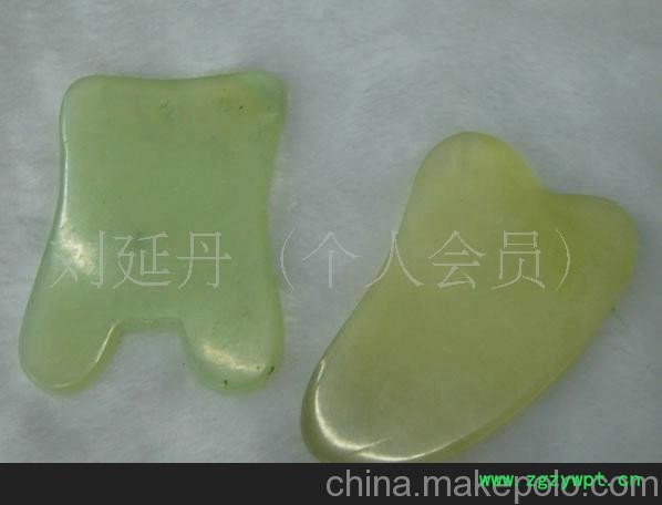 玉器批发天然岫玉美容器刮痧板加工定制造型多样厂家一手货图3
