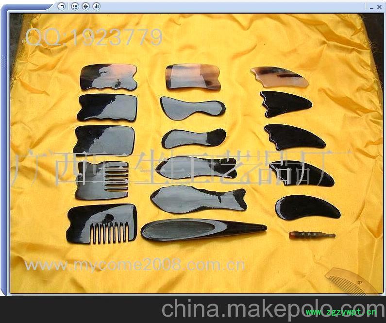 水牛角刮痧板，美容片，刮痧片，按摩用品(图)