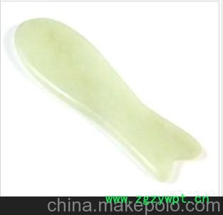 张秀琴全息刮痧美容玉板/ 阿富汗白玉板玉石刮痧板图2