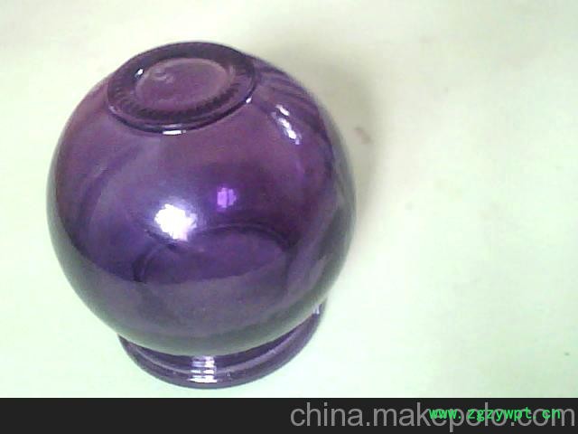 厂家供应彩色加厚拔火罐 4#火罐 时尚紫棕色 美容保健热销产品图2