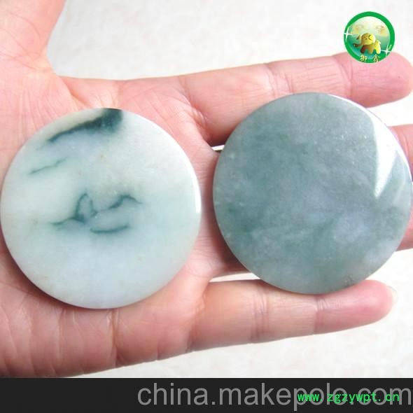 腾冲 御鑫 品牌新品，保健用品，天然然翡翠圆圆满满刮痧板批发图2